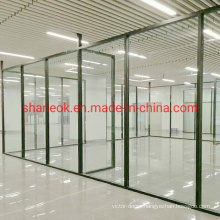 Shaneok Wholesale Glazed Glass Office Partition Wall with Aluminum Profile